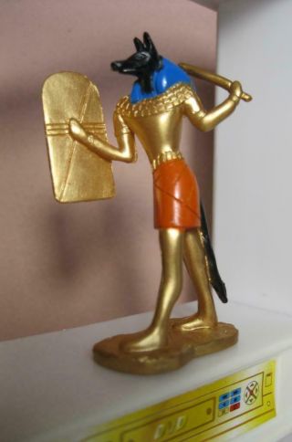 Barbie Goes To Egypt My Doll House Decor Living Room - Egyptian Anubis Statue 2.  5 "
