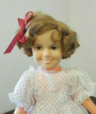 Ideal 1972 Shirley Temple 16 " Vinyl Doll In Replaced Dress
