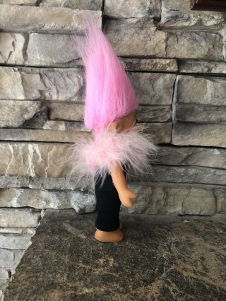 Russ Troll Doll 6” Pink Hair Brown Eyes Tracey Posable Elegant Outfit 2