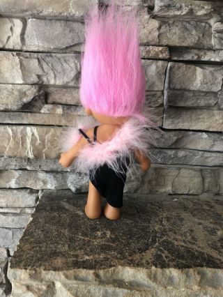 Russ Troll Doll 6” Pink Hair Brown Eyes Tracey Posable Elegant Outfit 3