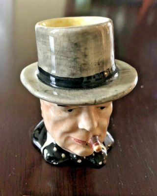 Vintage Royal Winton Winston Churchill 3 " Toby Mug Head Vase