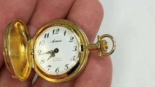Swiss Arnex 17 Jewels Incabloc Pocket Watch Womens Great