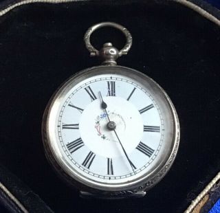 Antique Victorian French Solid Silver French Ladies Pocket Watch