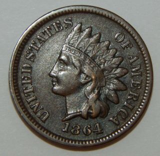 1864 - L - Indian Head One Cent