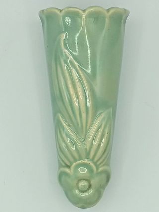 Vintage Ceramic Wall Pocket Planter Vase 6 1/2 "