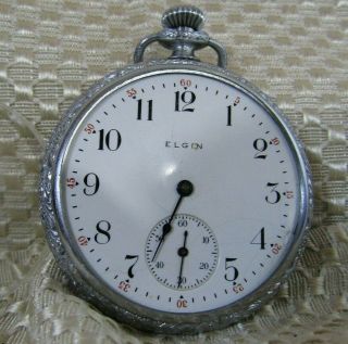 Vintage Elgin Pocket Watch For Needs To Be Repaired