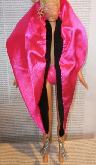 Stole Mattel Barbie Doll Holiday Pink Black Silver Evening Accessory Clothing