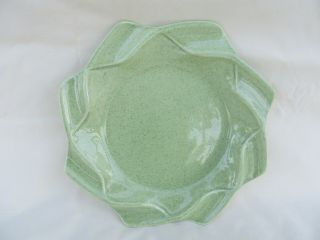 Red Wing Ash Tray,  Plate 1543 Speckled Lime Green,  Mid Century Modern