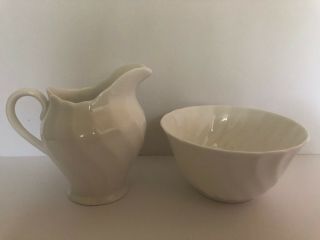Royal Tuscan Whitecliffe Creamer And Open Sugar Bowl Made In England