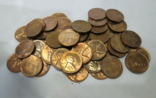 Us Roll Of Unc 1937 Lincoln Wheat Pennies