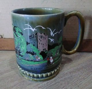 Vintage Irish Porcelain Coffee Cup Mug Collector Souvenir Blarney Castle