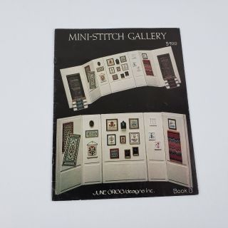 Mini - Stitch Gallery Book 13 June Grigg Miniature Cross Stitch Designs Booklet