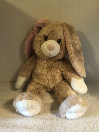 Build A Bear Tan Brown Easter Bunny Rabbit Hare Plush Soft Pink Nose Bab
