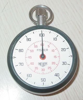 Vintage Heuer Fisher Scientific Company Stopwatch w Box 14 - 647 - 25 2
