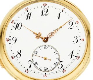 Swiss 18K Gold Minute Repeater Pocket Watch,  Circa 1912 2