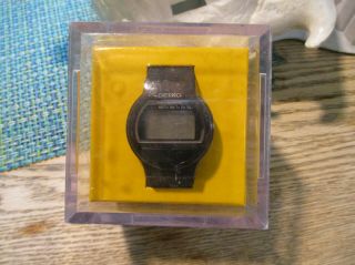 Seiko Led Lcd Mans Message Watch Seventies