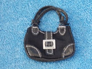 Barbie Silkstone Doll Trench Setter Black Purse / Bag Fashion Accessory Only