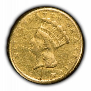 1856 G$1 Indian Princess Head Gold Dollar - Type - 3 - Sku - Y2126