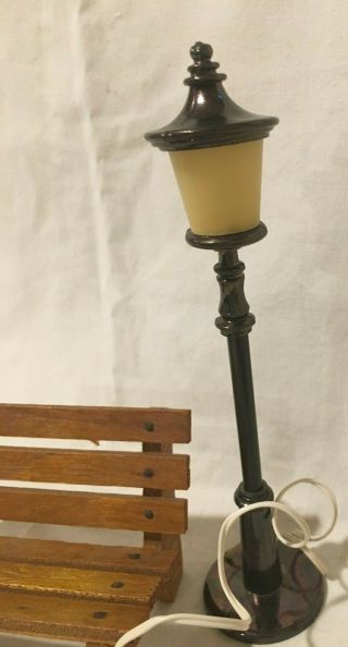 Vintage Dollhouse Miniatures Outdoor Street Lamp Electrified For The Yard