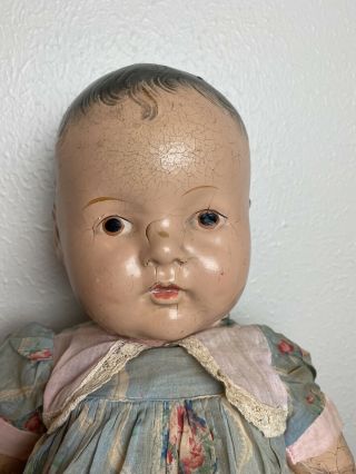 Antique 20 In All Composition Doll