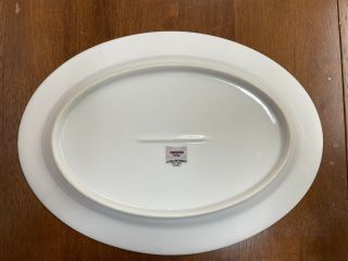12” Oval Platter Yamaka China Sterling Wheat SY - 107 Japan 3