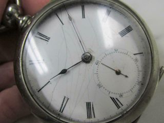 Vintage William Ellery Pocket Watch w/ Silverine Case 1 - D154 2