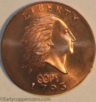 Gmm 1793 Set Half Cent Large Cent Bu Four Coins Gallery Copies