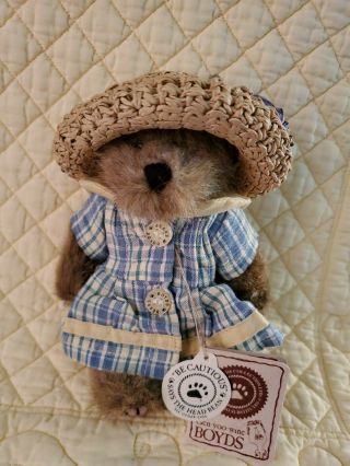 Vtg Boyds Bears Cecile Bearnet 919838 Carlton Cards Exclusive 6 " Retired W/tag