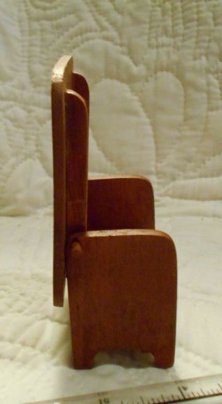 Dollhouse Miniature Colonial Style Tip Back Table Seat