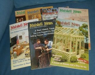 Nutshell News Magazines 1987 Miniatures And Doll Houses 7 Issues