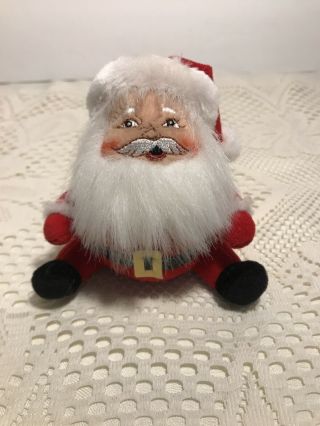Annalee Mobilitee Dolls Santa Claus Vibrating Pull Toy.  2004.  Cute