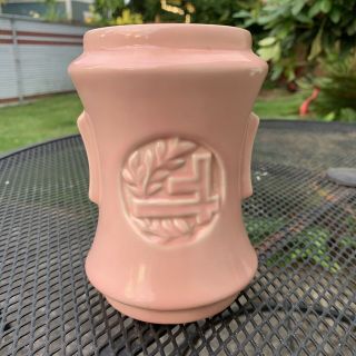 Rare Vintage Pacific Pottery Of California Pink Art Deco 3059 Vase Mcm