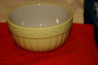 Home And Garden Party Large Ruffled Serving Bowl Stoneware Ribbed Sides 8 " D