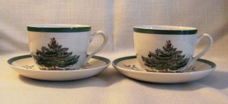 Spode England Christmas Tree Tea Cup And Saucer Set