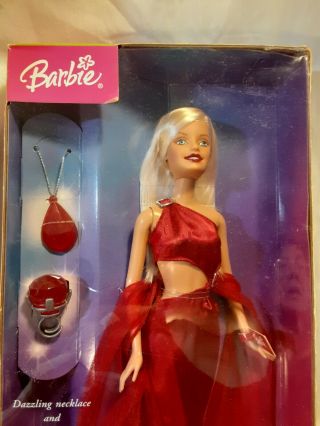2004 Diamond Dazzle Barbie Doll With Necklace And Ring Nrfb