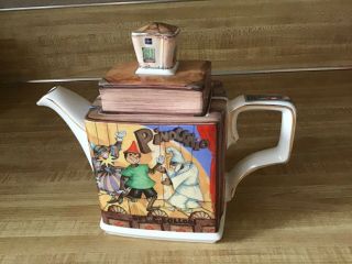 Vintage James Sadler Teapot Classic Stories " Pinocchio " Made In England Read