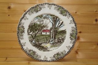 Johnson Brothers Friendly Village The Stone Wall Dinner Plate,  10 1/2 " - England