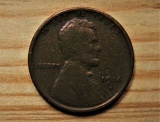 1914 - D Denver Lincoln Wheat Penny One Cent
