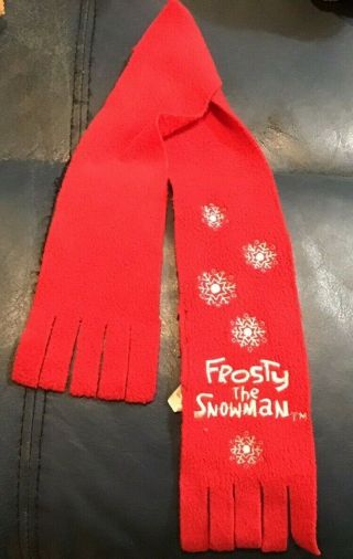Build A Bear Accessories Frosty The Snowman Red Scarf Euc