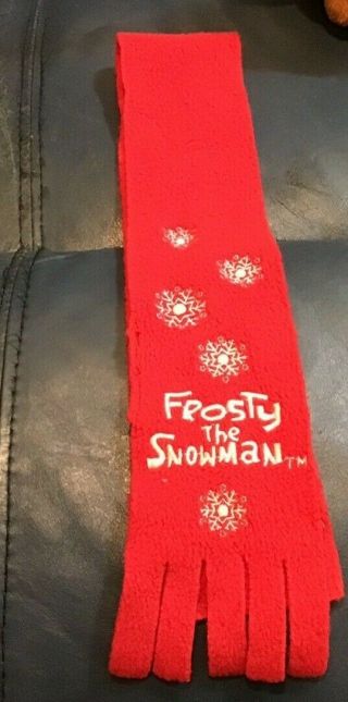 Build A Bear Accessories Frosty The Snowman Red Scarf EUC 2