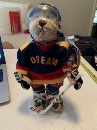 Brass Button Bears Sports Bear Hockey Player Bear 12 " Flash