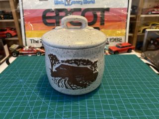 Onion River Pottery Stoneware Small Jar.