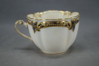 George Jones Crescent China Cobalt & Gold A3841 Tea Cup Circa 1891 - 1920 3