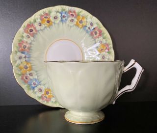 Aynsley Bone China Tea Cup And Saucer Vintage And Numbered