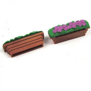 Sylvanian Families Old Oak Hollow Tree House Spare Replacement Window Boxes X 2