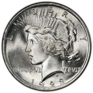 1923 P Peace Dollar - Pcgs Ms65 Trueview Of Actual Coin Pictured