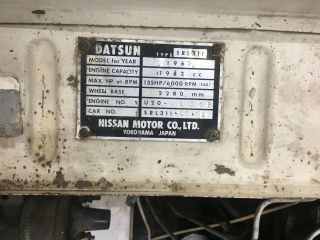 1967 Datsun SRL 311 2000 6