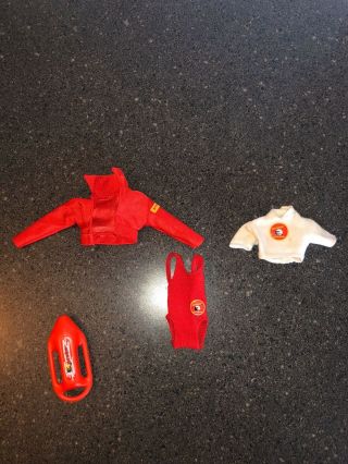 1994 Baywatch Barbie Doll Lifegaurd Accessories: Swimsuit Rafts & Outfit