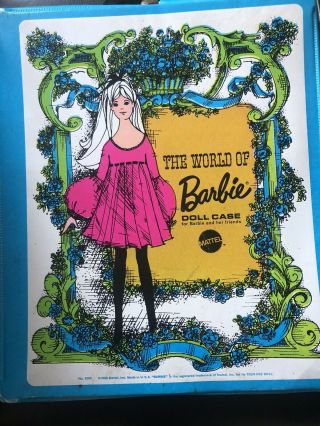 Vintage 1968 The World Of Barbie Doll Carrying Case Mattel