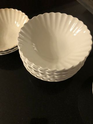 Set Of 6 Vintage J.  &g.  Meakin Classic White 6.  5 " Cereal Bowls